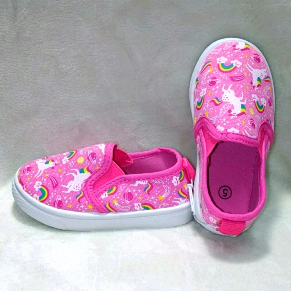 Brand New Girls Unicorn/Rainbow Shoes - Picture 2 of 4
